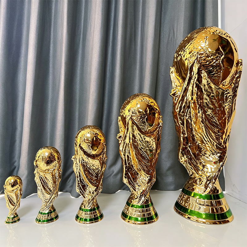 2026足球金色雕塑模型工艺品装饰气氛摆件1比1复刻球迷周边礼物