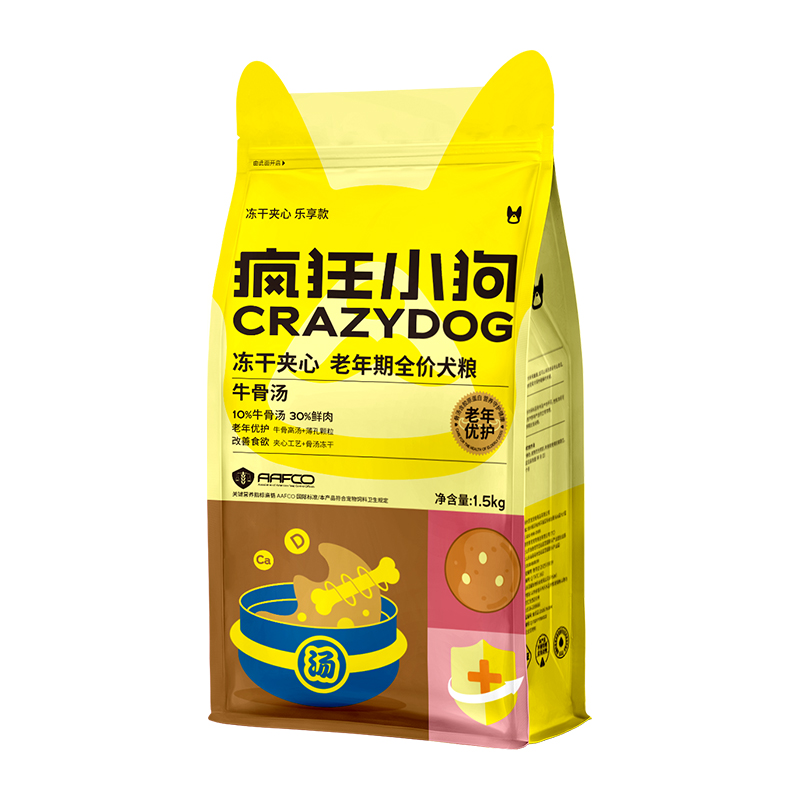 7岁+老年犬专用狗粮疯狂小狗