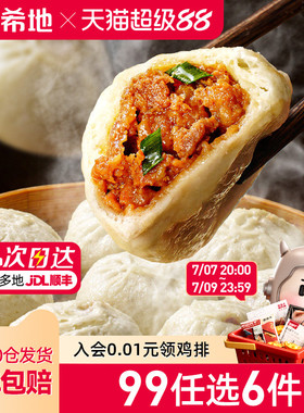 【99元任选6件】大希地嵊州小笼包老面鲜肉包子早餐半成品125g*2
