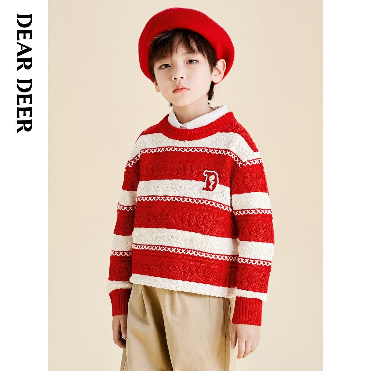 DearDeer/迪迪鹿男大童毛衣