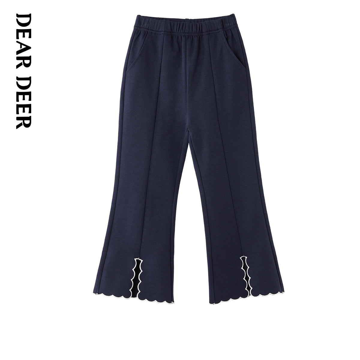 迪迪鹿女童喇叭裤2025秋季款针织休闲裤子儿童长裤微喇显腿长,童装/婴儿装/亲子装,裤子,淘宝优惠券,粉丝福利购,淘宝优惠卷