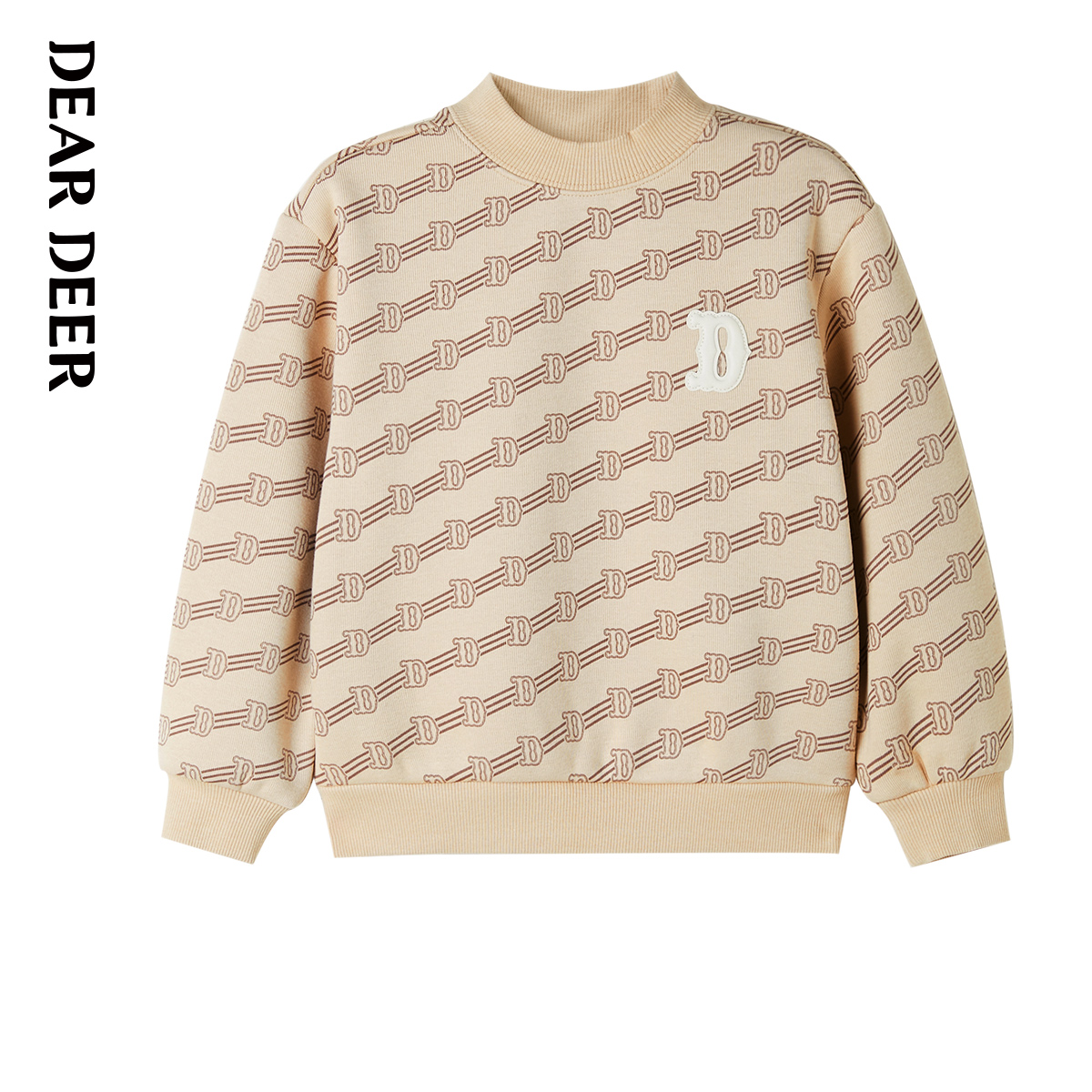 迪迪鹿冬季男大童加绒保暖卫衣