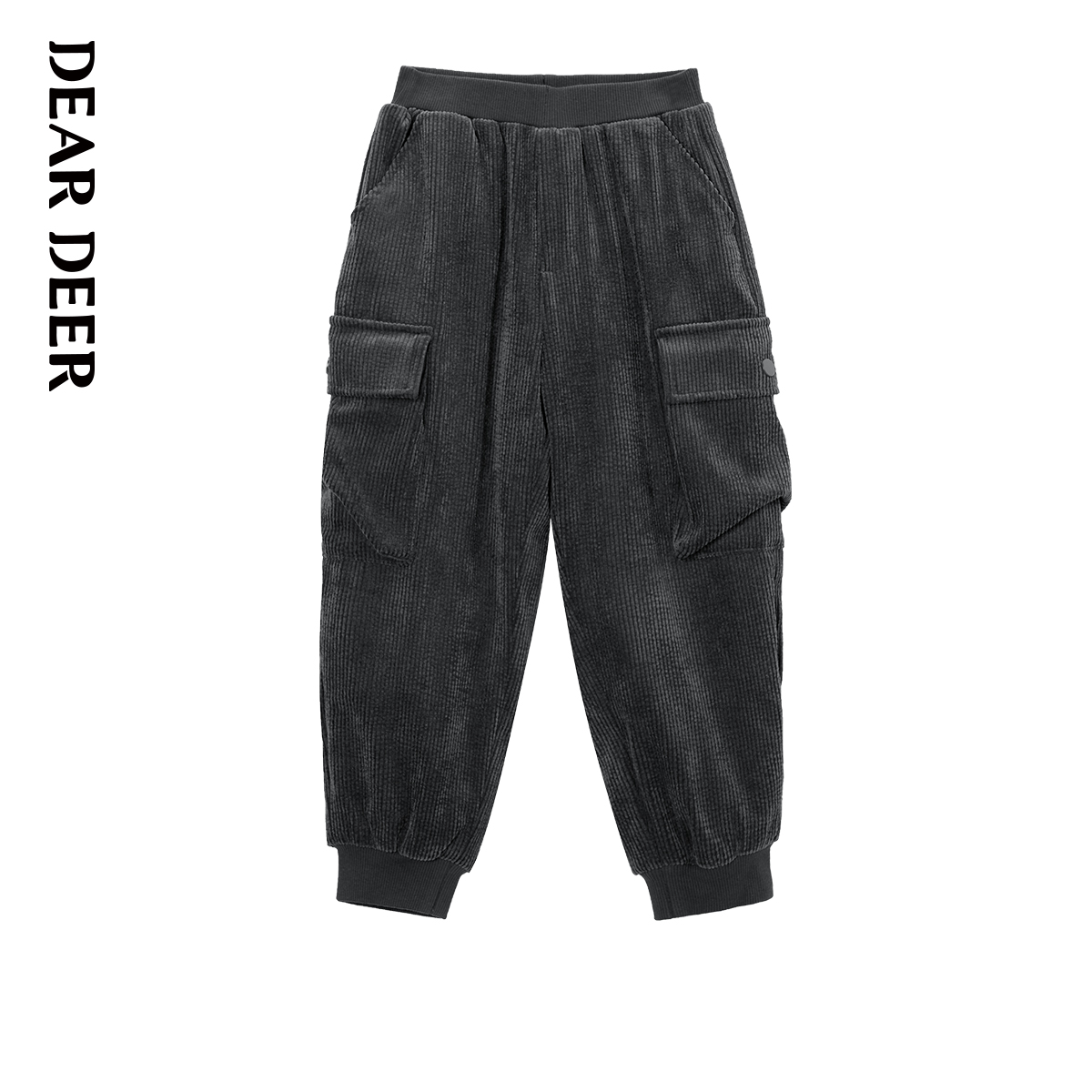 【门店同款】迪迪鹿童装男童长裤儿童冬季新款灯芯绒加厚加绒裤子