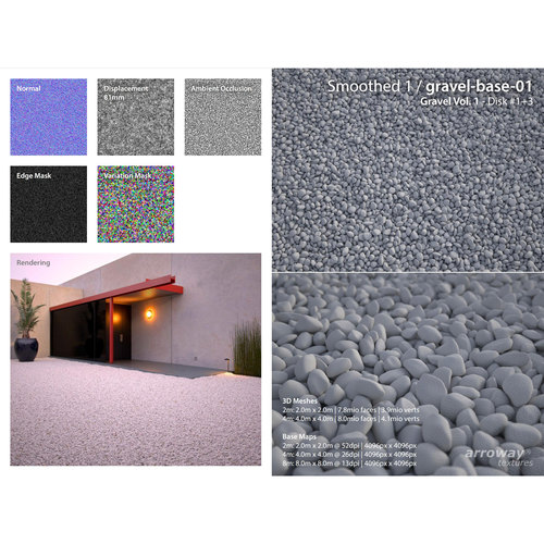 (503)[Arroway Textures Gravel vol.1][石子]砾石纹理