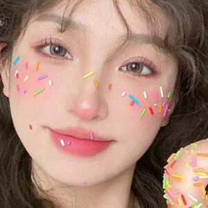屈臣氏儿童多巴胺写真贴脸软陶片水果小花贴脸饰品圣诞万圣节舞台