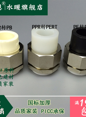 全铜活接PPR转PE/PB/PERT转换活接头转接头20 25 32 40 50 63 75