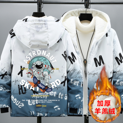 秋冬加绒加厚棉衣外套棉袄