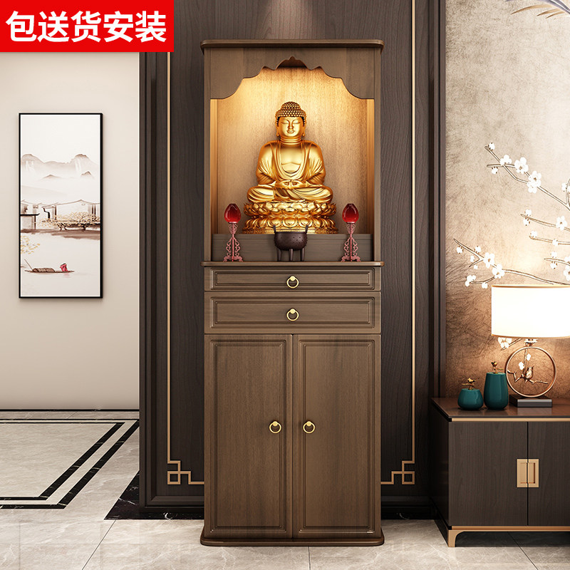 佛龛供桌佛台家用现代风格供台神台客厅立柜观音财神爷简约供奉桌_虎窝淘