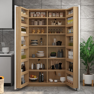餐边柜一体靠墙高柜现代简约家用厨房橱柜多功能零食储物收纳柜子