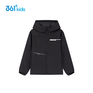 361度连帽羽绒服男童2025冬季中长款拉链户外运动风外套K52541901