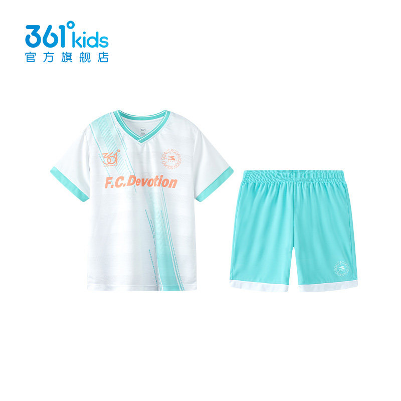 361男童足球套装2026秋季新款速干运动服小学生T恤短裤K52431403