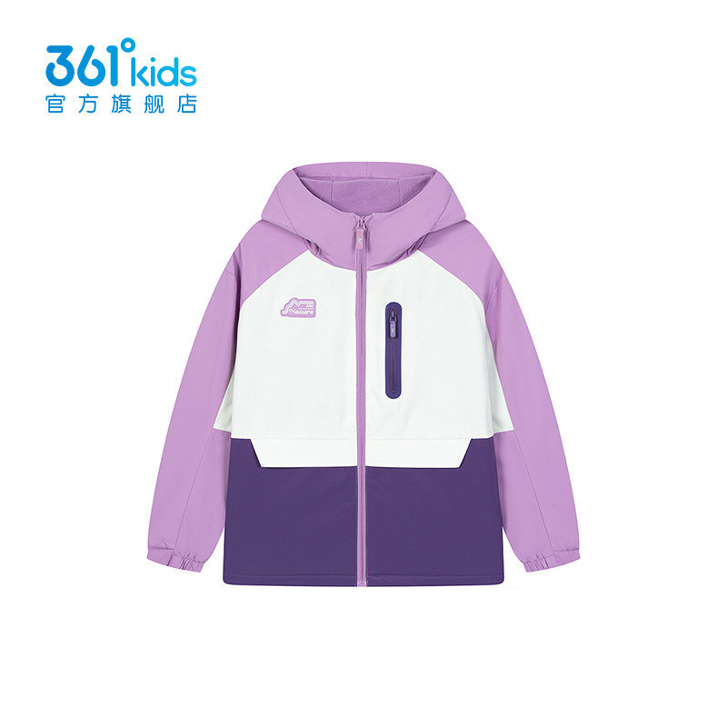 361度女童撞色拼接连帽外套2025冬季新款防风休闲夹克K62542601,童装/婴儿装/亲子装,普通外套,淘宝优惠券,粉丝福利购,淘宝优惠卷