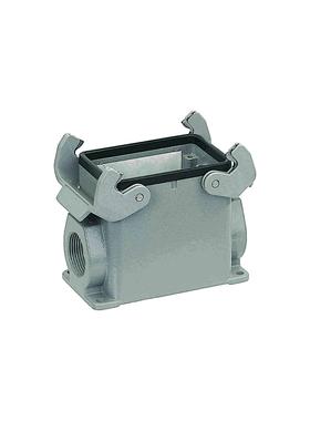 HARTING浩亭09200320230哈丁矩形连接器表面安装底座双锁扣高结构