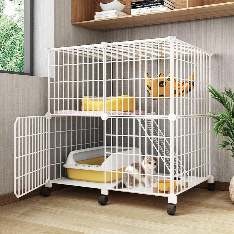 猫笼家用室内可移动不占地猫窝上下层小户型猫柜猫舍猫屋猫咪笼子