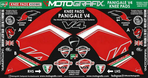 大淘之星 MOTOGRAFIX 英国 DUCATI V4 V4S 3D专用反光油箱侧贴