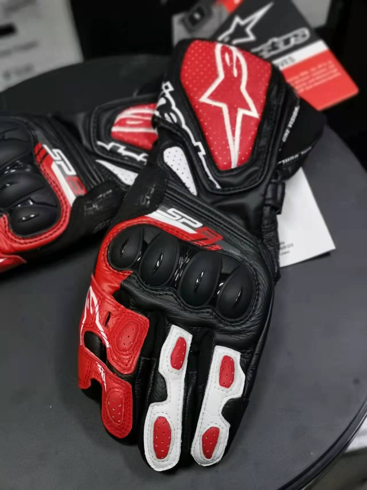 星A ALPINESTARS SP8 V3男女四季摩托车通勤防护骑行触屏手套