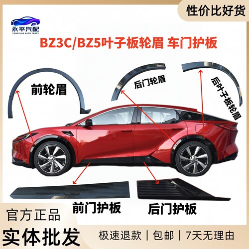 BZ5原车轮眉车门护板烤漆批发价