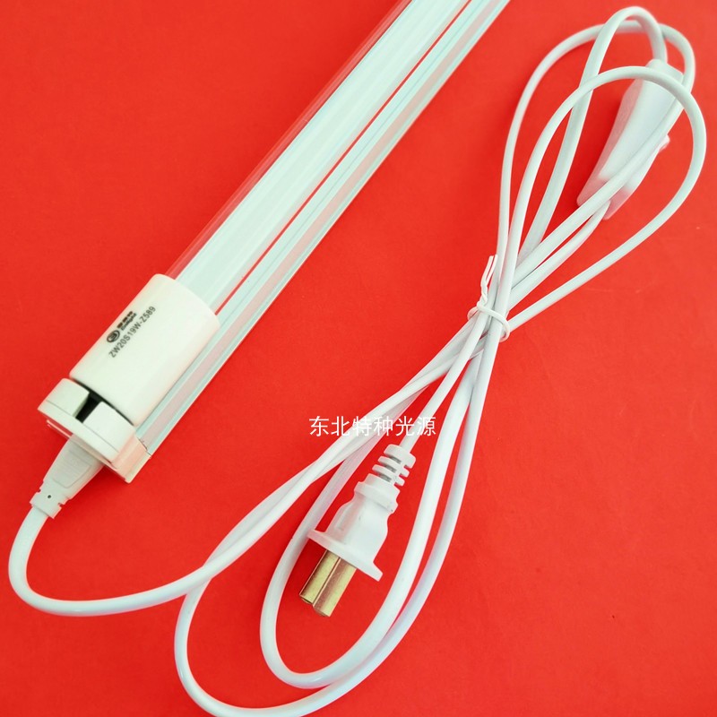 实验室用紫外线灯20W波长185nm/254nm/365nm光催化光固化灯管61cm