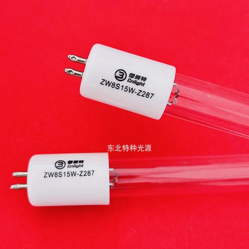 雪莱特UVC-254nm 8W 空气净化灯管 ZW8S15W-Z287消毒柜灯管254NM