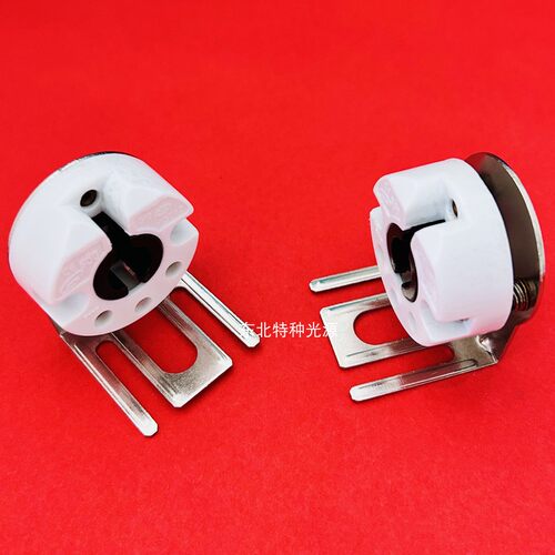 T8铁片灯角G13日光灯灯座灯角固定带铁片 UVB-100W用灯座
