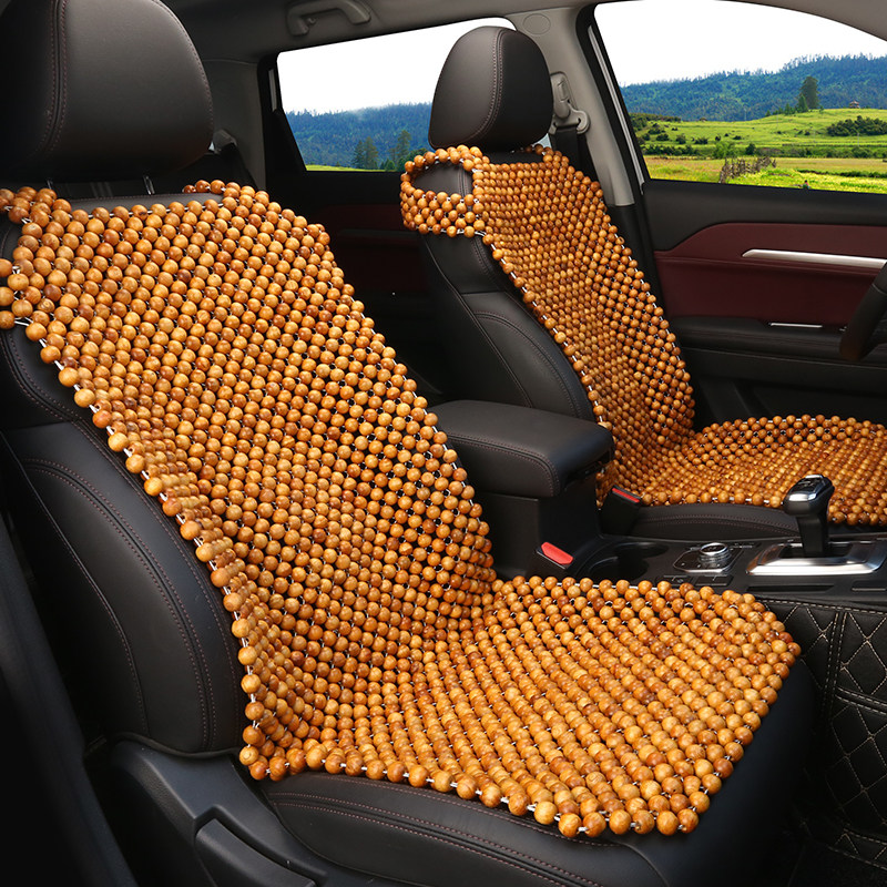 木珠汽车坐垫夏季透气凉垫夏天单座通风通用珠子座垫三件套车垫子