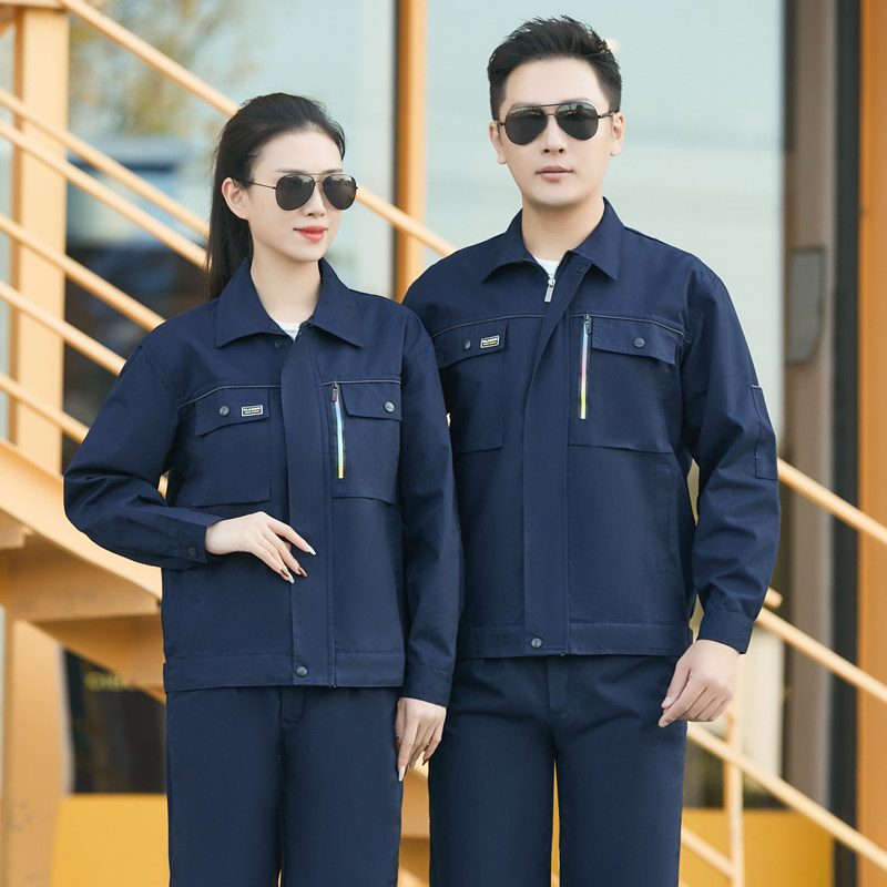 薄料工人工作服定制logo汽修建筑