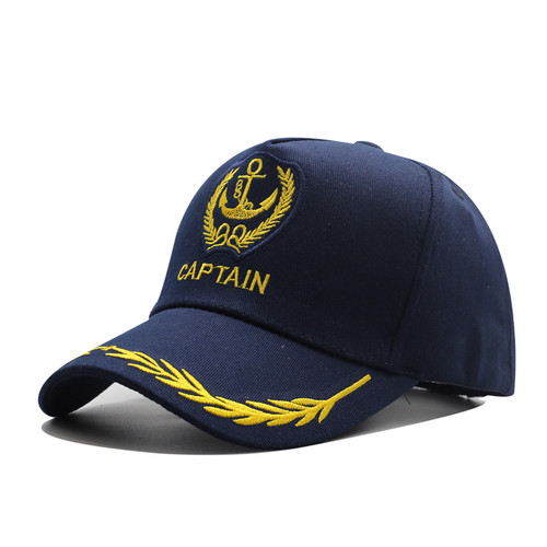 现货 CAPTAIN 水手帽舞台表演航海帽子海员船长将军棒球帽子
