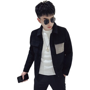 K87-P155 2020妮子衣短款秋冬新款外套男韩版休闲时尚保暖上衣2图片