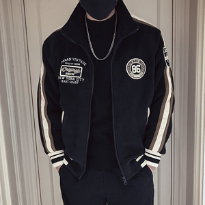 MY37-P138 冬季衣外套男仿羊羔绒毛袄2022新款男装羽绒服图片