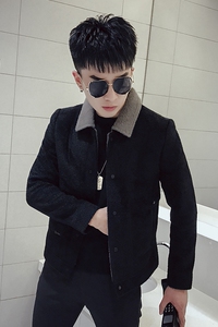K88-P155 2020妮子衣短款秋冬新款外套男韩版休闲时尚加厚夹克图片