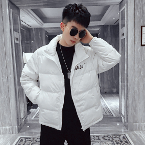 MY08-特P168 新款2021社会小伙羽绒服潮牌ins字母立领保暖外套3图片