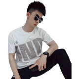 T89-P45夏季2022新款男士T恤ins潮牌半袖字母印花痞帅潮流短袖，男装T恤，电商A257