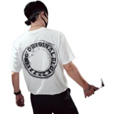 T15男士新款2021潮牌帅气欧美宽松高街t恤网红超火简约短袖，男装T恤，电商A257