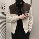 JK95-P128男款重磅毛呢外套男冬款加厚2024新款春秋季潮牌立领1，男装夹克，电商A257