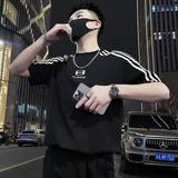 X27-P58夏季T恤男短袖重磅半袖2024新款男装上衣潮流痞帅夏1，男装T恤，电商A257