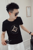 T29-P452021夏季新款潮流短袖男时尚休闲半袖反光体恤2，男装T恤，电商A257