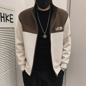 JK95-P128 男款重磅毛呢外套男冬款加厚2024新款春秋季潮牌立领1图片
