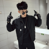 J06-P88立领外套男春季高级感ins潮牌夹克春秋潮流个性条纹百搭，男装夹克，电商A257
