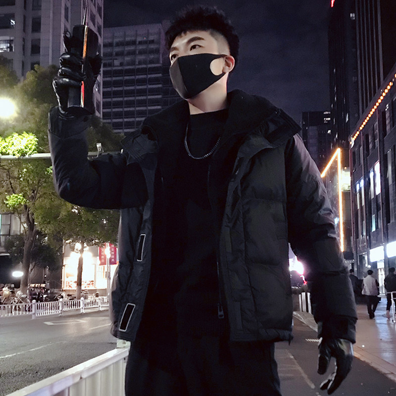 MY30-P178 冬季假两件羽绒服男加厚男装上衣2024新款痞帅羽绒棉1图片