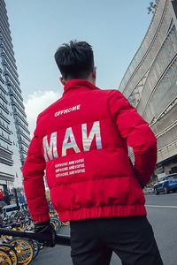 MY81-P145 男士冬季加厚潮流立领帅气青少年短款2020爆款棉衣外套图片