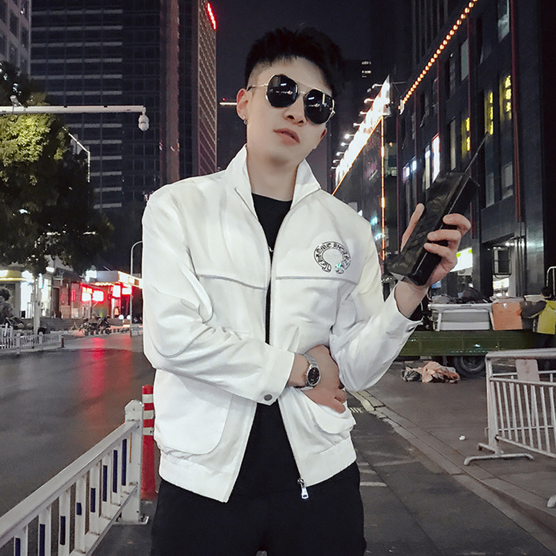 JK005-特批88春季新款男士外套翻领百搭潮流休闲潮流个性网红夹2,男装夹克,电商A257