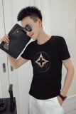 T29-P452021夏季新款潮流短袖男时尚休闲半袖反光体恤1，男装T恤，电商A257