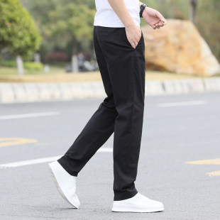 2026新款夏季商务休闲裤男高端薄款透气百搭直筒弹力男士纯棉长裤