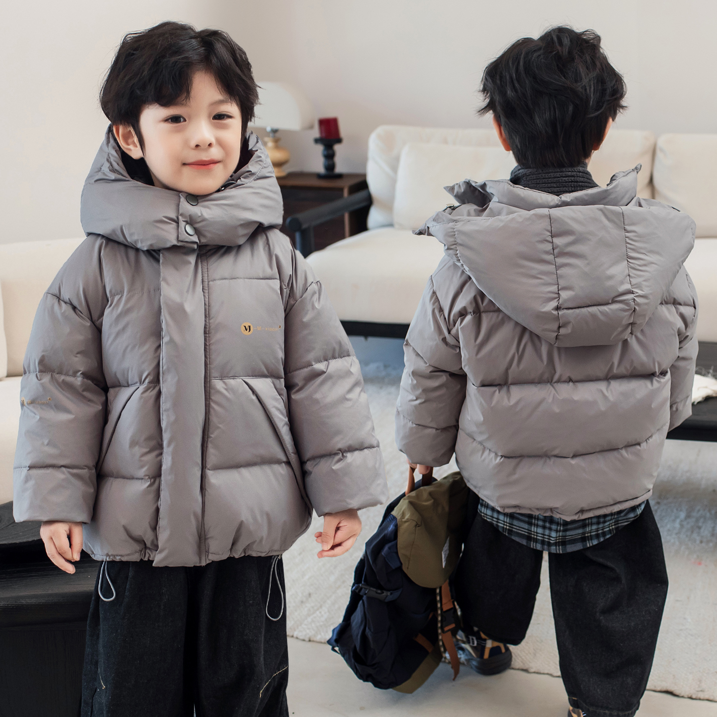 儿童连帽羽绒服冬季新款加厚