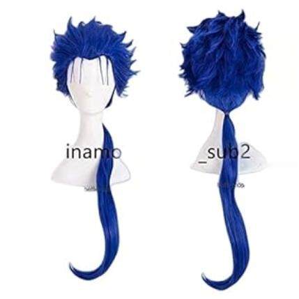 蓝色假发 Fate Stay Night Lancer 库丘林cos假发旧枪cosplay假毛