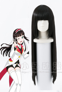 LoveLive!Sunshine!! 黑泽黛雅 黑色长直假发 cosplay造型假发
