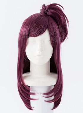 超时空要塞幻影·法里纳·吉纳斯玫瑰紫色中长Cosplay造型假发