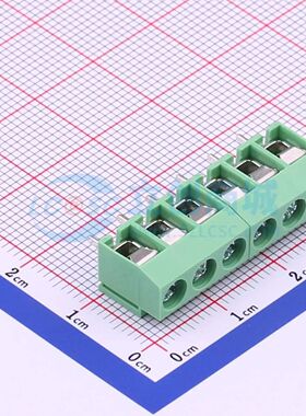 WJ126V-5.0-6P螺钉式接线端子5mm 1x6P直插绿色