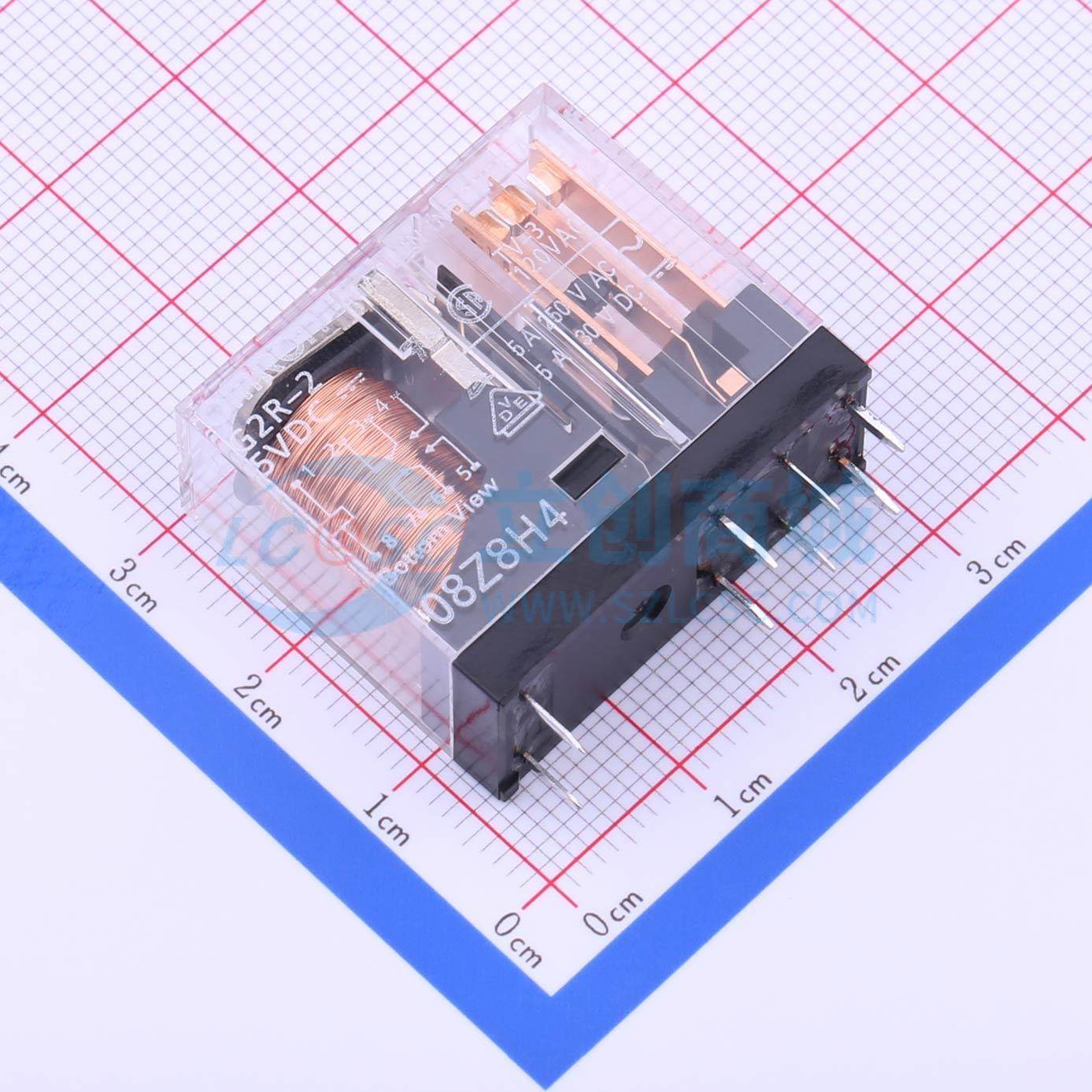 全新正品G2R-2-DC5V DIP,12.7x28.8mm 功率继电器配套 质量保证