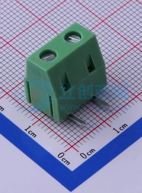 KF128R-7.5-2P螺钉式接线端子7.5mm 1x2P弯插绿色